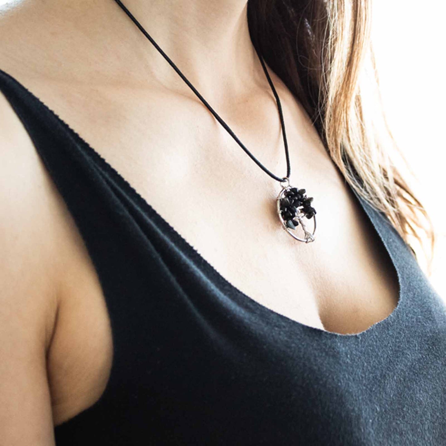Collier Arbre de Vie Quartz Rose – Amour et Douceur
