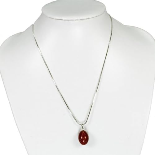 Collier Pendentif Goutte d'Eau en Pierre Polie - Éclat Naturel et Sérénité Spirituelle - chakra, énergie, zen, spirituel, joli bijoux pierre naturelle (Rivière d'or)