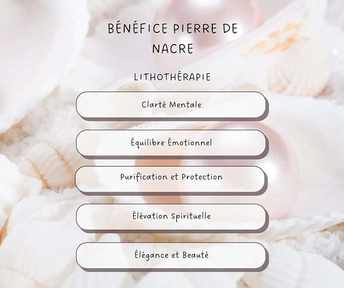 Bracciale in pietra madreperla - Eleganza naturale e spirituale - braccialetto in pietra naturale, armonia, energia, zen (marrone)