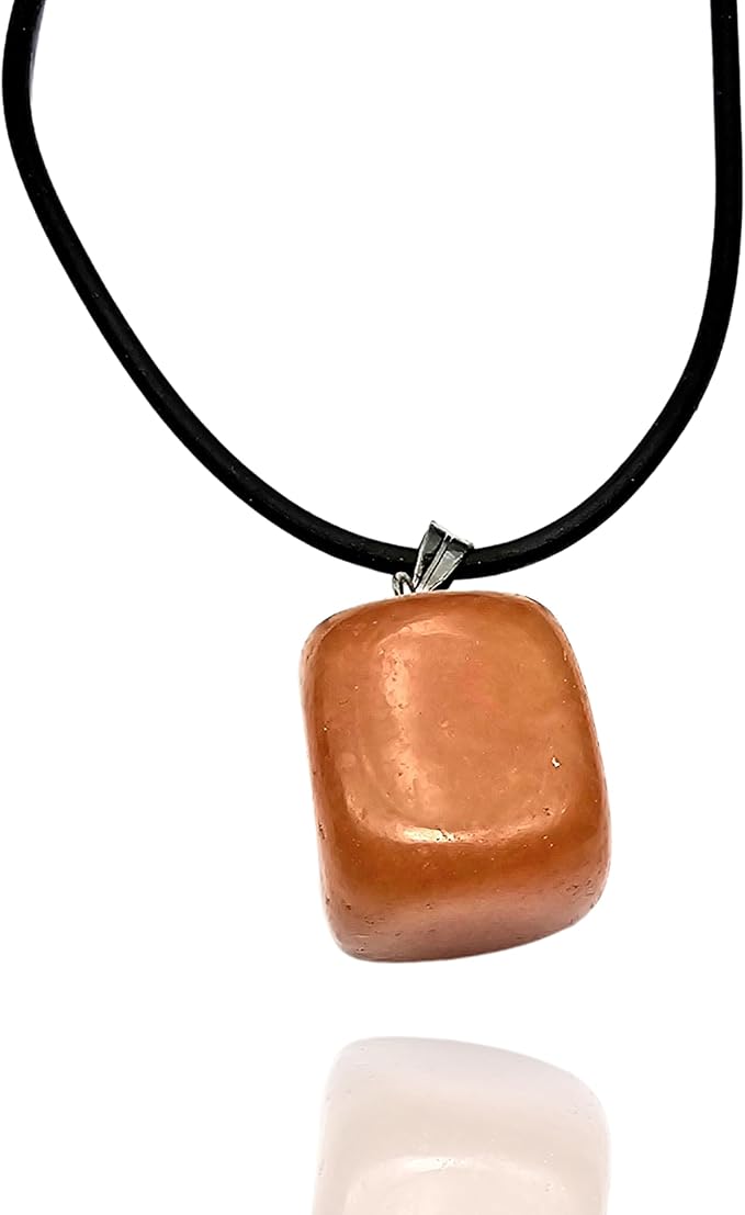 Collana con Ciondolo in Pietra Naturale - Energetica e Armonia - Pietra Singola - energia - zen - spirituale - chakra (Quarzo rosa)