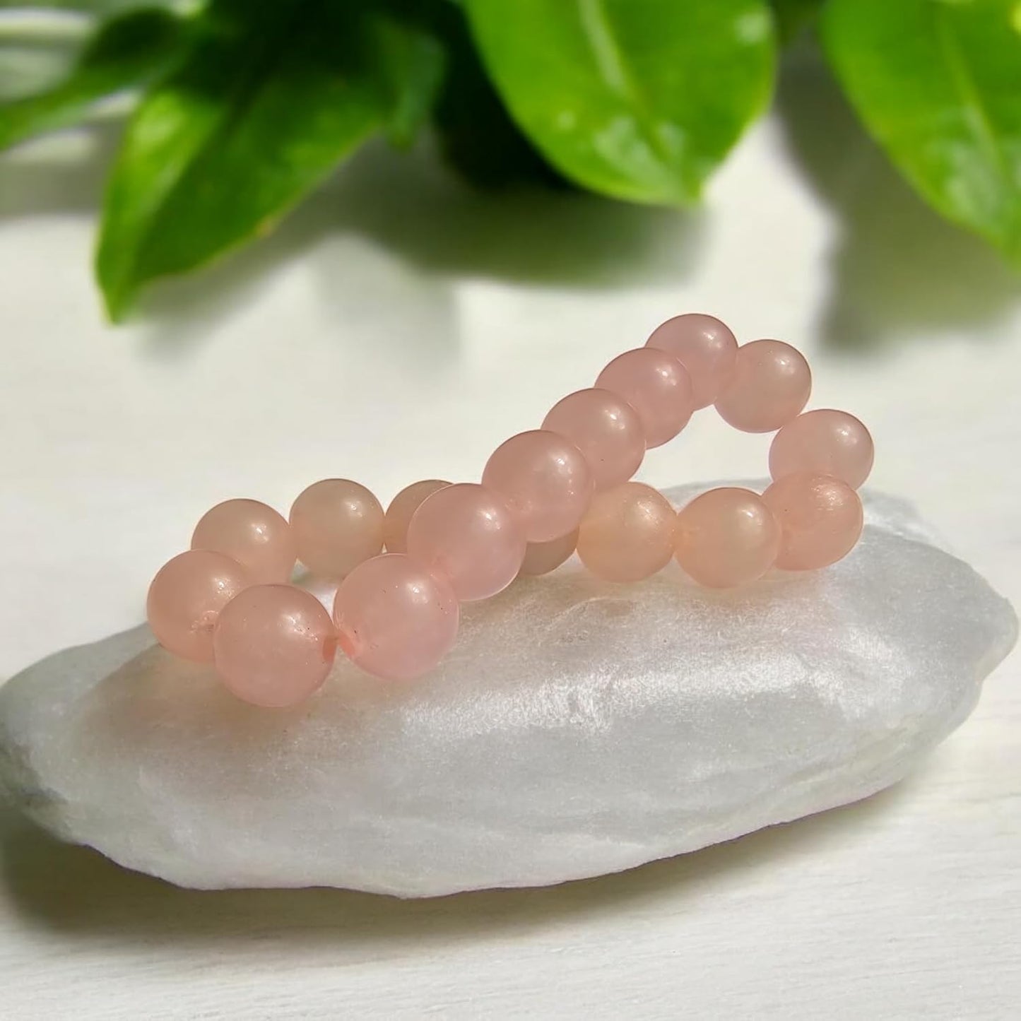 Phosphorescent Pink Beads Bracelet