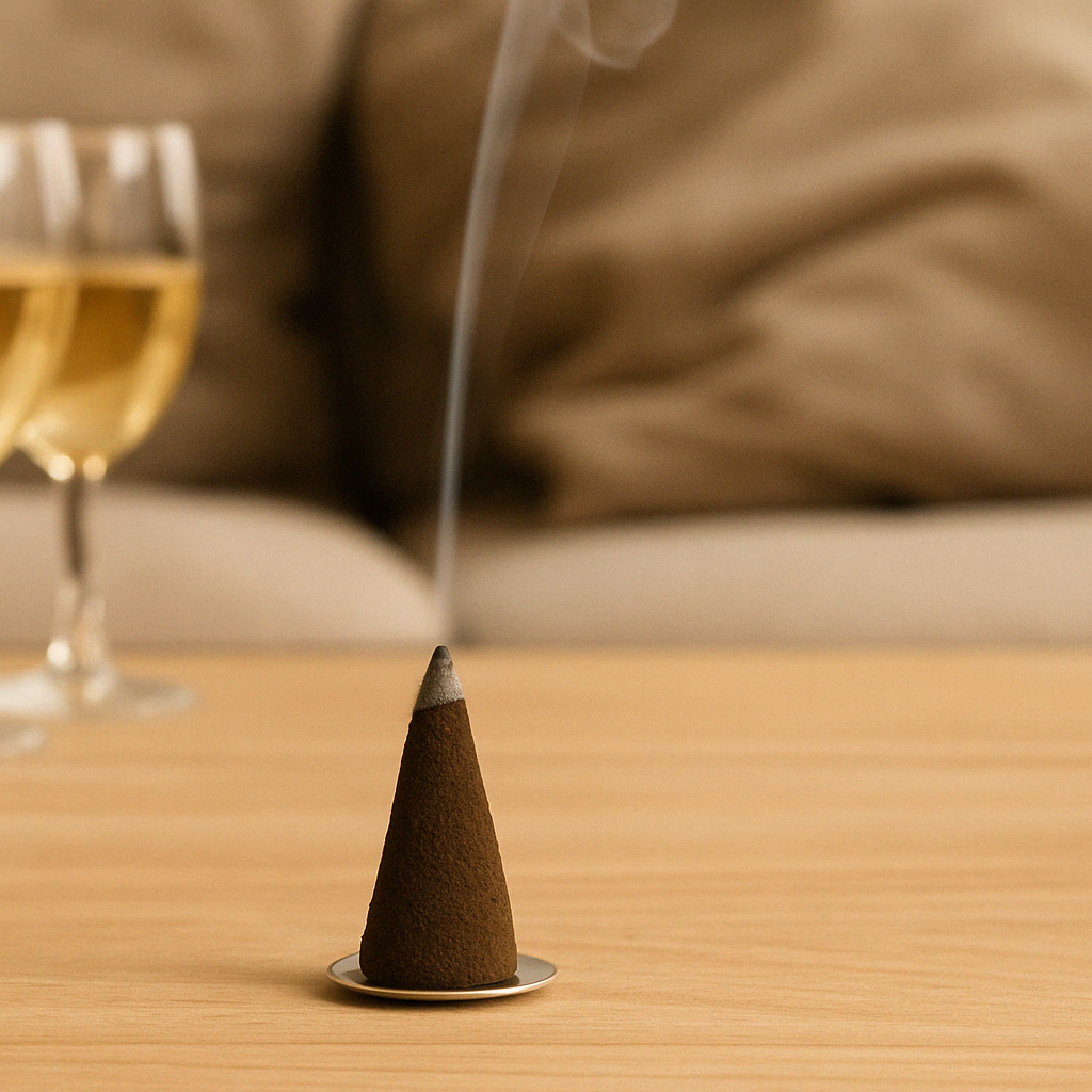 Set di 12 Coni di Incenso per la Meditazione, il Rilassamento e l'Equilibrio - Realizzati artigianalmente - Varie Fragranze per Ogni Momento (Convivialità)