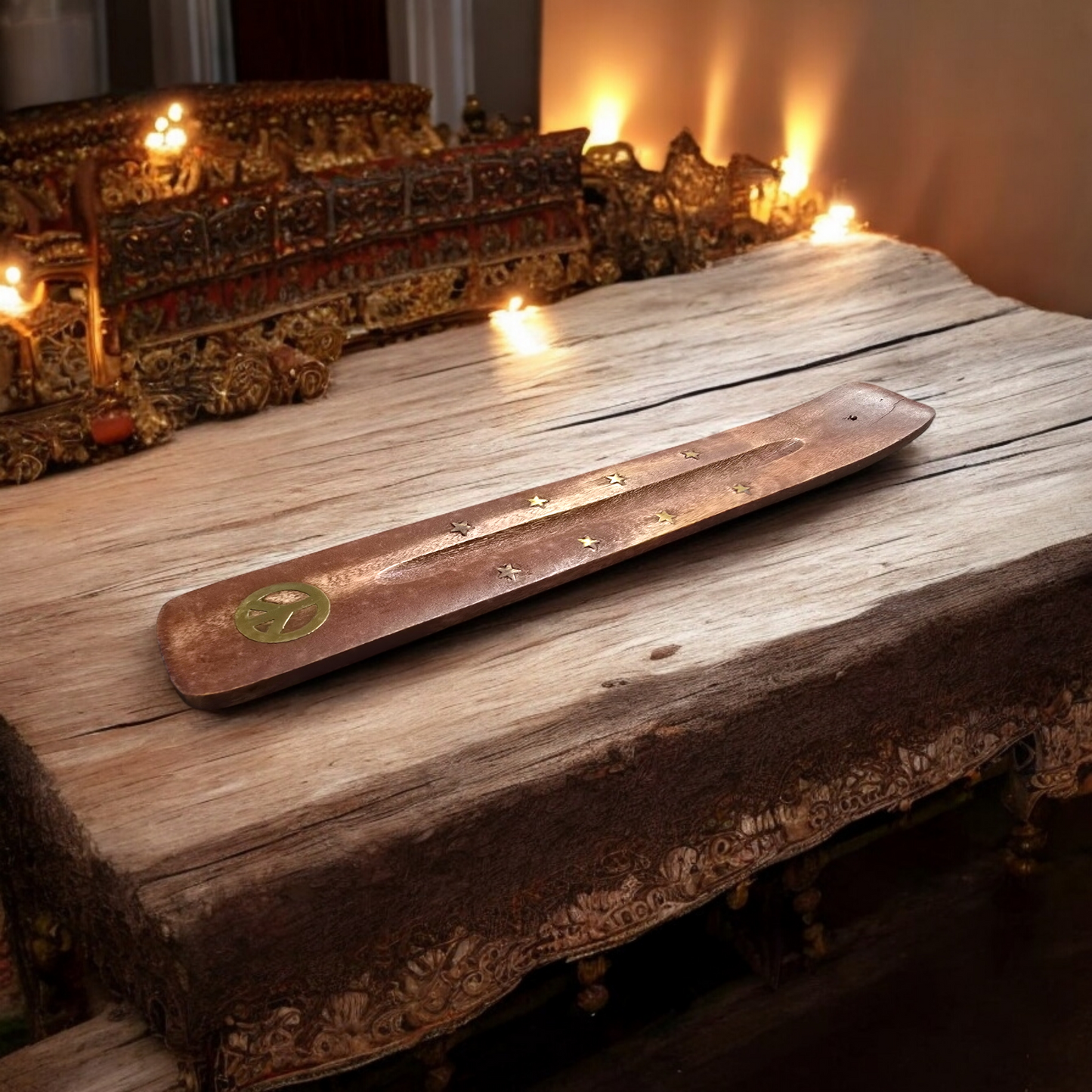 Portaincenso in legno della pace – Armonia e serenità