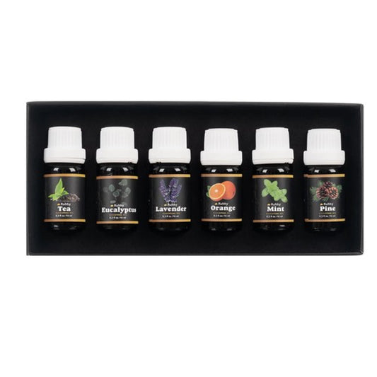 Set Oli Essenziali 10 ML - 6 Fragranze Naturali per Aromaterapia e Benessere - Per diffusore di aromi 