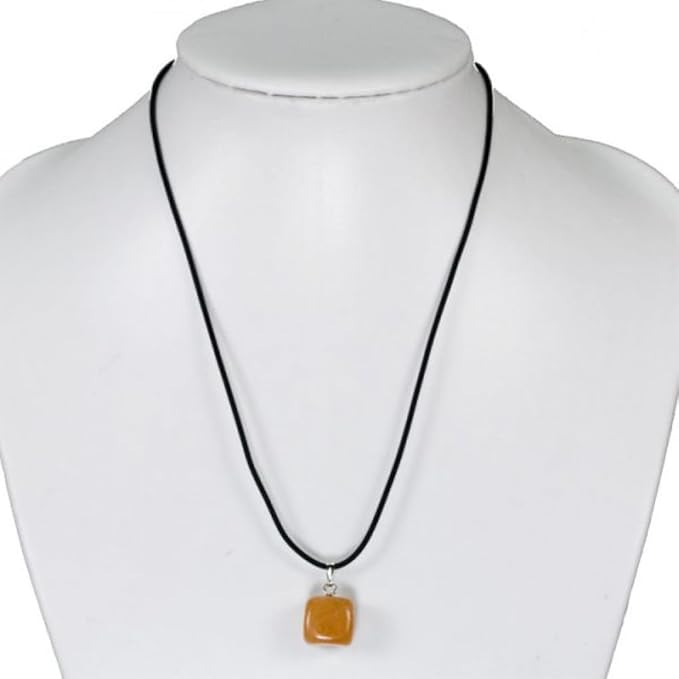 Collana con Ciondolo in Pietra Naturale - Energetica e Armonia - Pietra Singola - energia - zen - spirituale - chakra (Quarzo rosa)