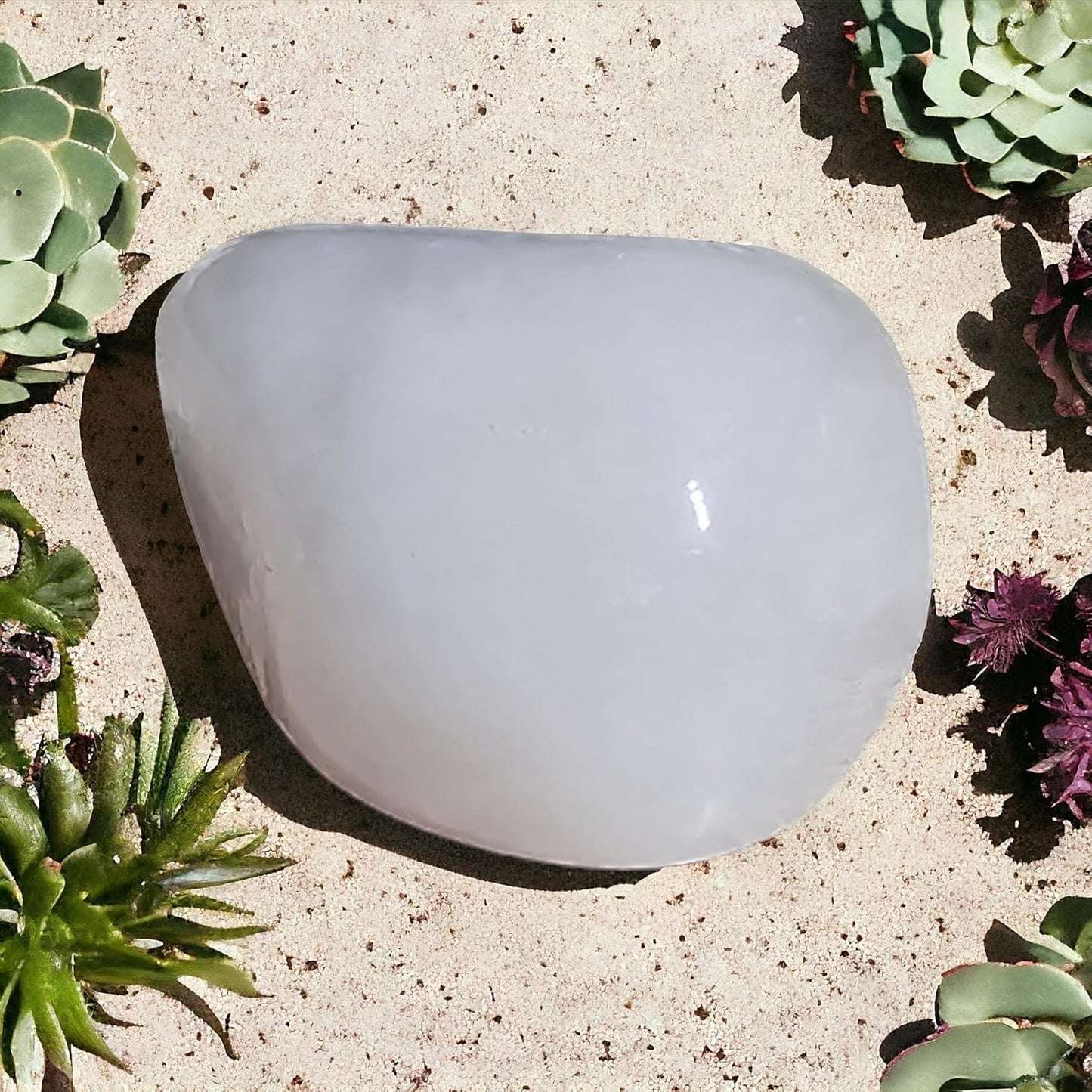 Set di 4 Pietre Naturali - da 1 a 2,5 CM - Utilizzabili nella decorazione, nei rulli massaggianti e per ricaricare con oli essenziali - ideali per la Meditazione e il Benessere (Quarzo rosa)
